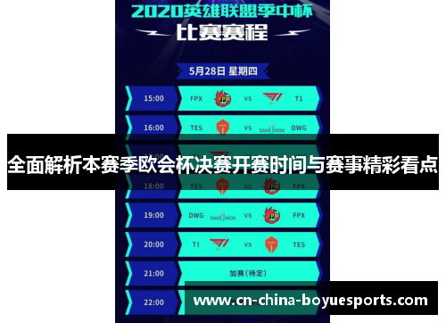 全面解析本赛季欧会杯决赛开赛时间与赛事精彩看点