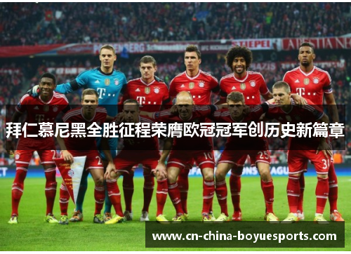 拜仁慕尼黑全胜征程荣膺欧冠冠军创历史新篇章